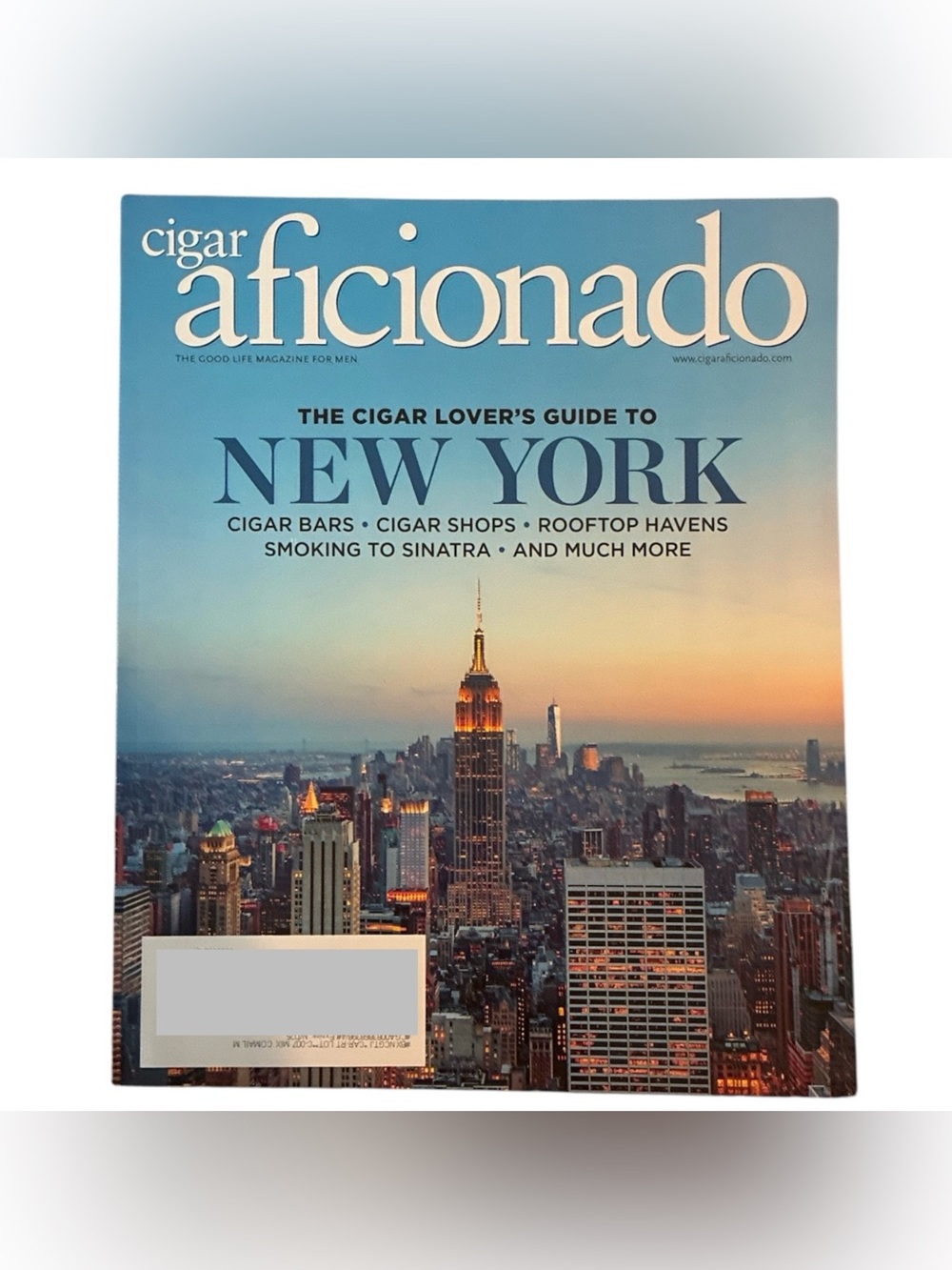 Cigar Aficionado Magazine September October 2025 Guide To New York Bars Shops
